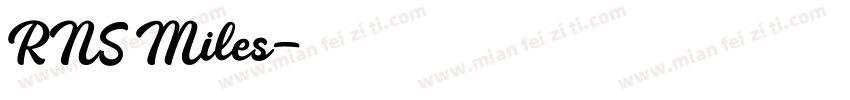 RNS Miles字体转换
